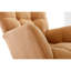 Chaise berçante kaki avec rembourrage en mousse - structure en bois d'eucalyptus, tissu doux, dossier, capacité de 250 lb, salon / chambre à coucher pour pièce remplie, base, moderne