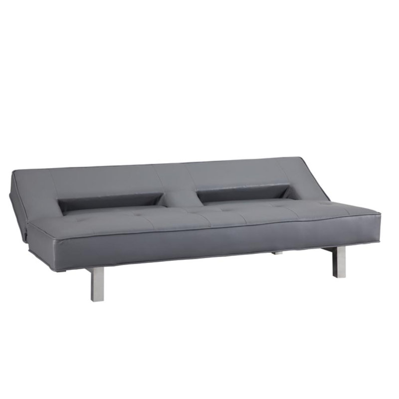 Full 69'' Faux Leather Convertible Sofa