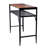 Harel Pine Rectangular Solid Wood Top with Steel Base Dining Table