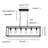 Barineau 6 - Light Dimmable Kitchen Island Square / Rectangle Chandelier