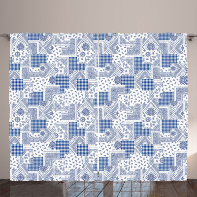 Chewsville Polyester Semi Sheer Curtain Pair