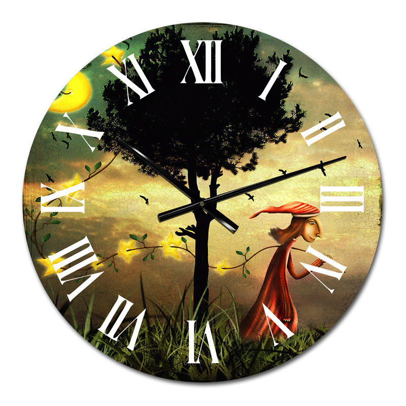 The Boy Collectioning Stars - Horloge murale fantaisie, Petit