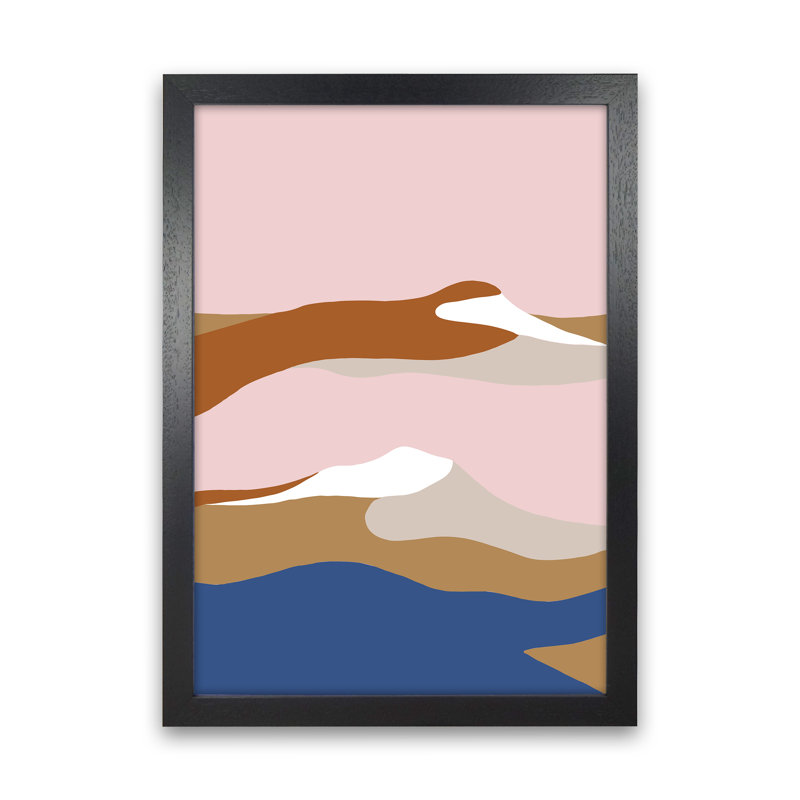 Abstract Dunes3 by Planeta444 - Print, 46cm H x 34cm W x 3cm D, Black Framed