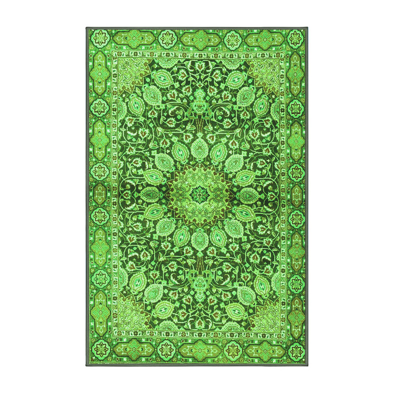 Aminoor Washable Oriental Indoor Rug, Rectangle 7' x 10'