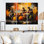 «Yellow Black Jazz Band I» sur toile, reproduction de 3 pièces