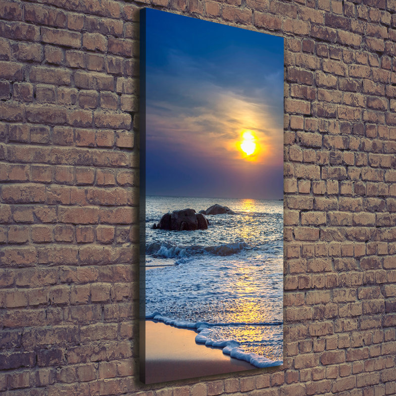 Sunset Beach - Wrapped Canvas Print