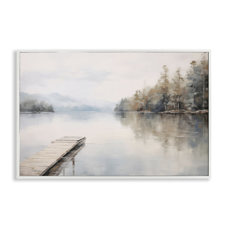  «Old Lake Dock View», estampe numérique par Arlington Prints, H 12 po x l 18 po