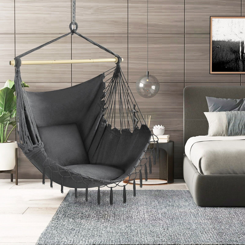 Chaise hamac Cirino, Gris foncé