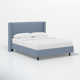 Hanson Upholstered Wingback Platform Bed