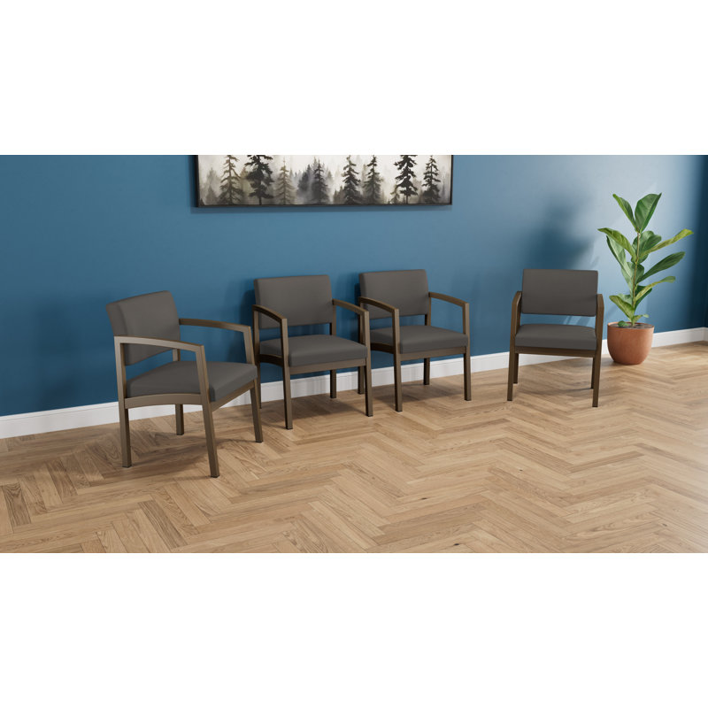 Ensemble de meubles de qualité commerciale en acier Lenox | Chaise pour 4 invités, Bronze, Gris anthracite Patriot Plus