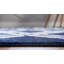 Tapis bleu marine à motif géométrique Cand-715818520