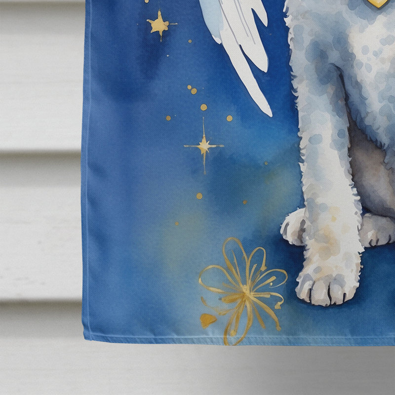 Bedlington Terrier My Angel House - drapeau