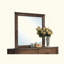 Miroir à finition chêne