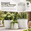 Ensemble de jardinières d'extérieur de 3 tailles American Style MGO, léger et empilable pour patio / jardin-303704317