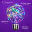 1 watt (équivalent à 25 watts), ampoule del g80 à del non à intensité variable, changement de couleur/culot moyen (standard)