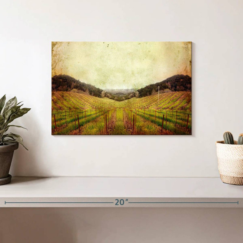 Alvord Napa Vineyard Landscape, H 8 po x l 12 po