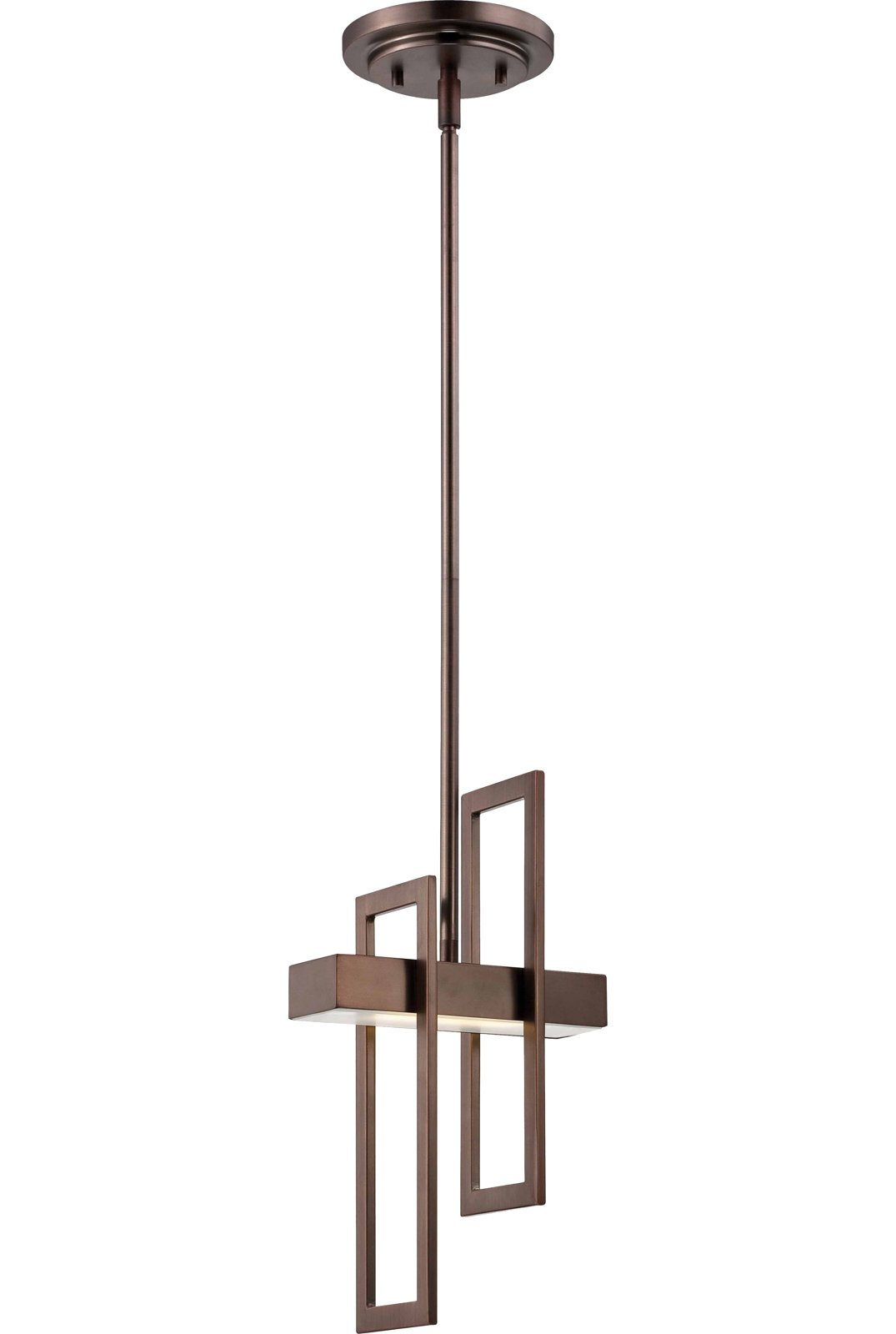 Corrigan Studio® Saedi Dimmable LED Single Pendant, Hazel Bronze