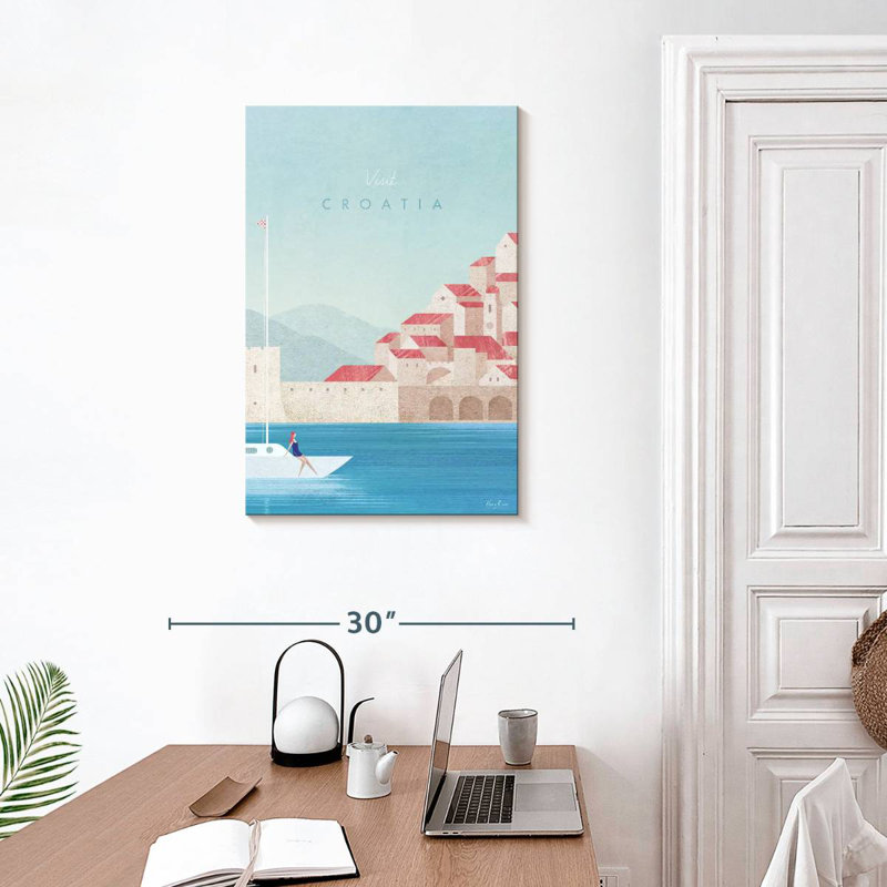 Affiche de voyage rétro Aime, H 30 po x l 20 po
