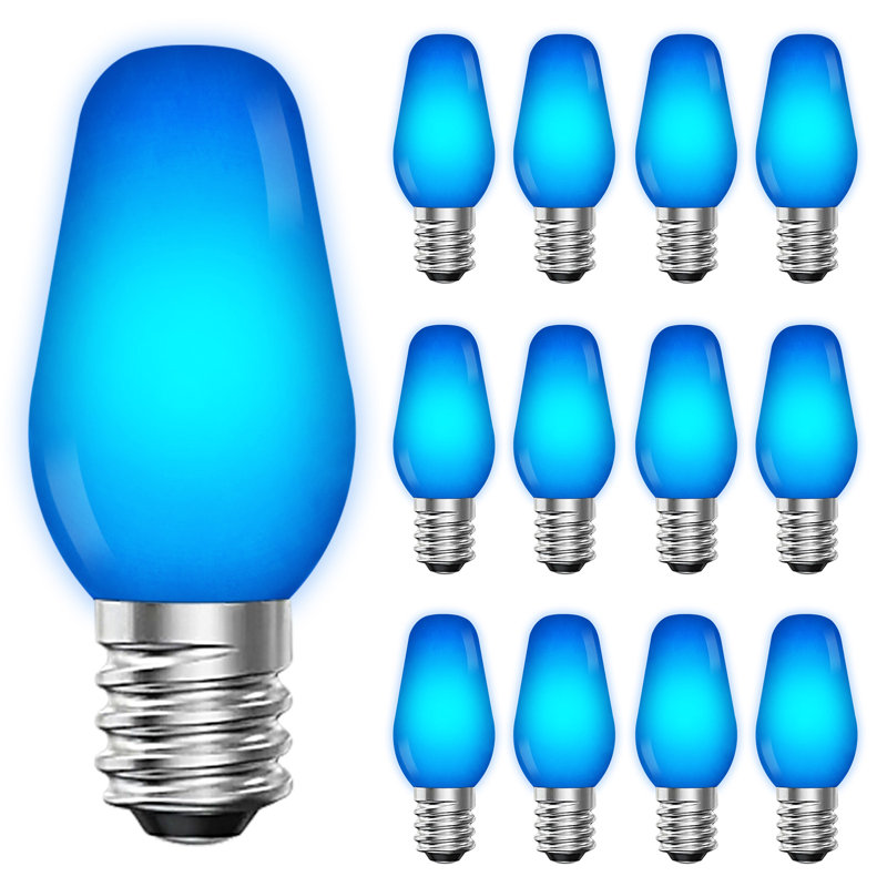 0.5 W C7 E12/Candelabra LED Smart Bulb, Blue