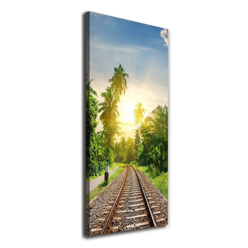 Railroad Tracks - Wrapped Canvas Print