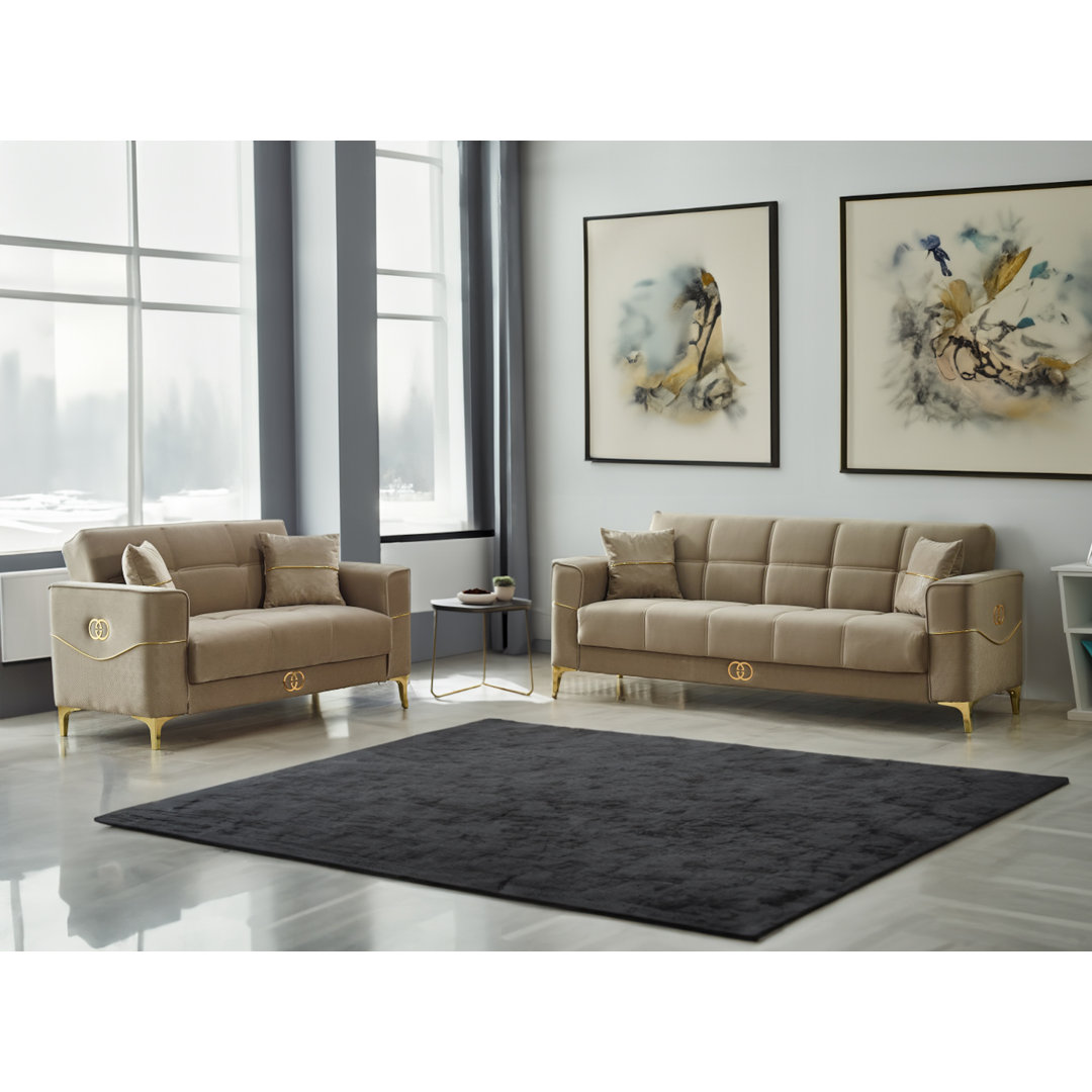 Julks 2 - Piece Velvet Living Room Set Mercer41