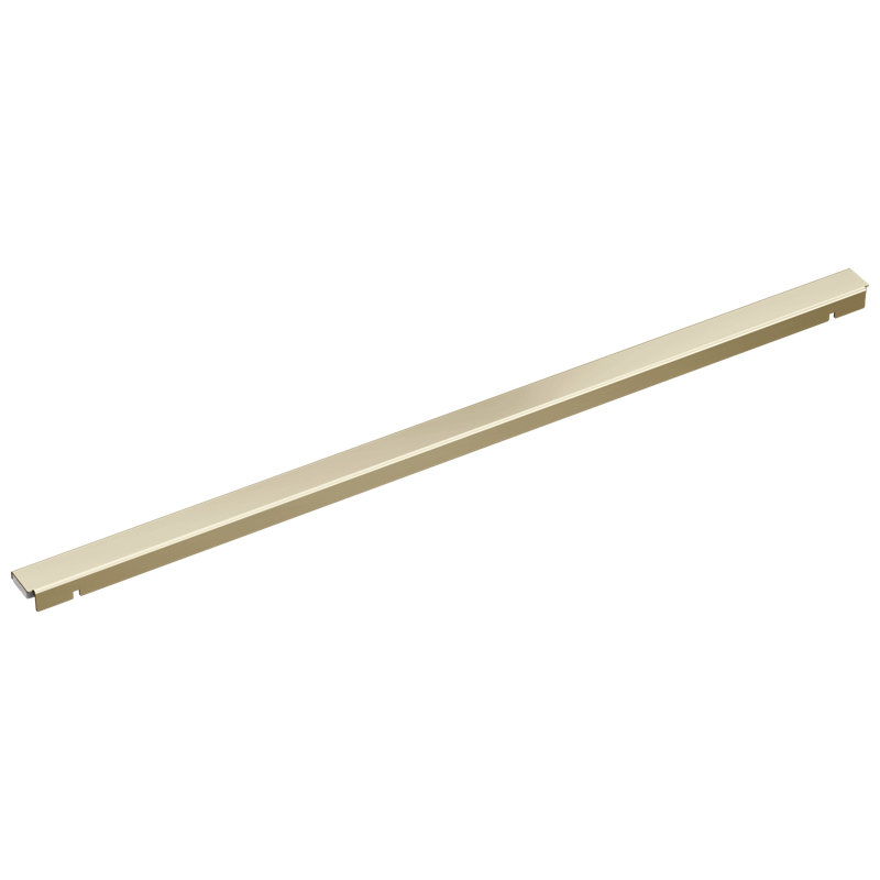 24" Linear Shower Drain Wall Edge, Polished Nickel
