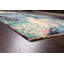 Tapis oriental contemporain abstrait à motif végétal noué à la main 4 x 6