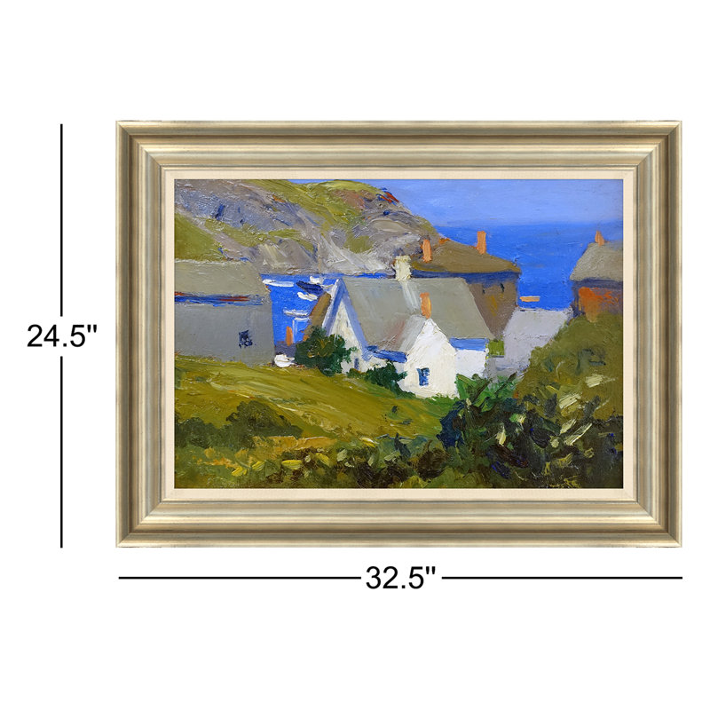 «Cottage» - Peinture sur toile encadrée