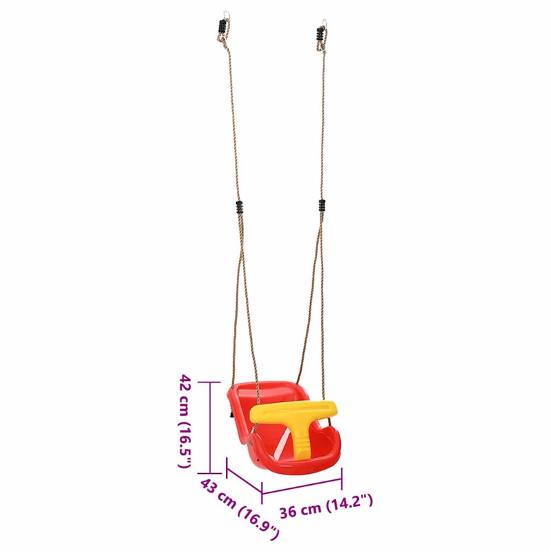 vidaXL Plastic Swing Set