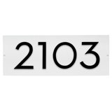 Floating 1-Line Wall Address Plaque