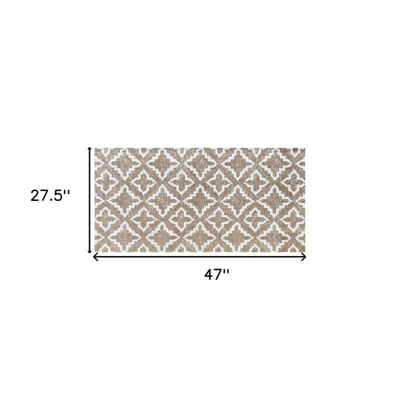 Tapis marocain touffeté à la machine 2 pi x 4 pi avec protection UV