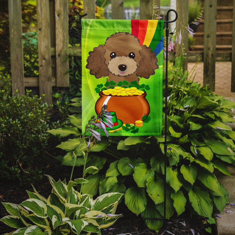 Drapeau de jardin Arella St. Patrick's, Caniche 1