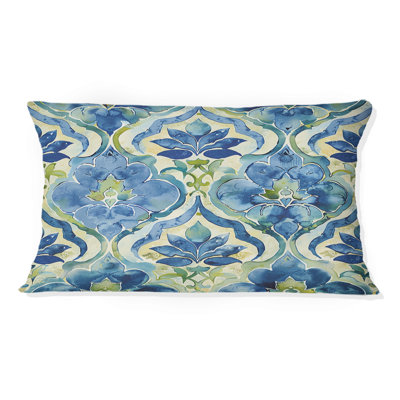 Coussin lombaire bleu