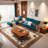 Nordic simple solid wood rest sofa set