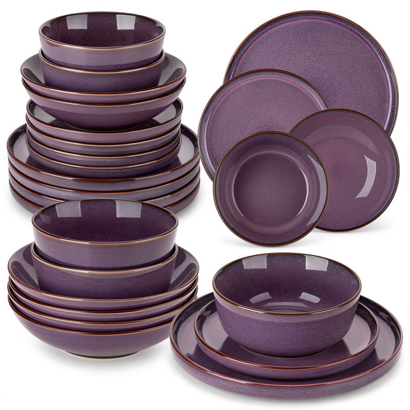 Dinnerware - Service for 6, Purple
