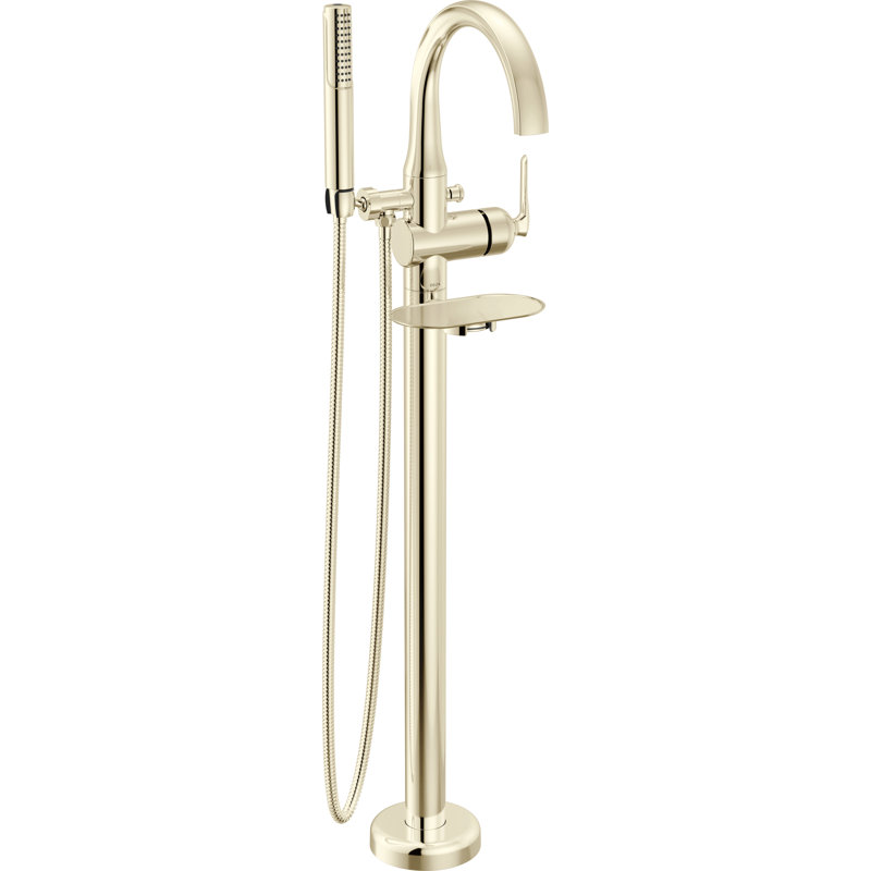 Floor Mount Tub Filler Trim, Lumicoat® Polished Nickel