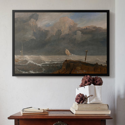 Port Ruysdael, 1827-J.M.W. Toile tendue avec châssis Turner