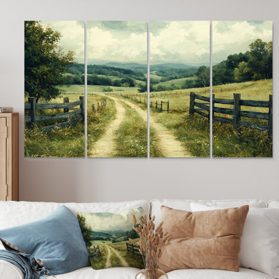 «Green Peaceful Valley I», ensemble d'art mural