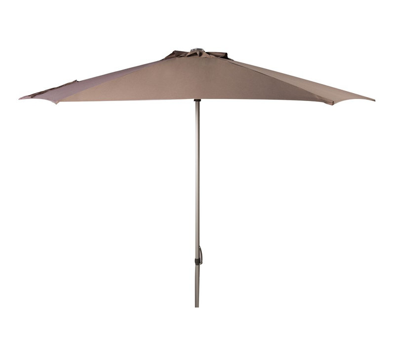 Parasol de marché 9 pi Eberardo, Gris