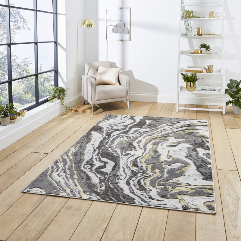 Wolbert area rug Machine Woven Rectangle Grey, Rectangle 160cm x 220cm