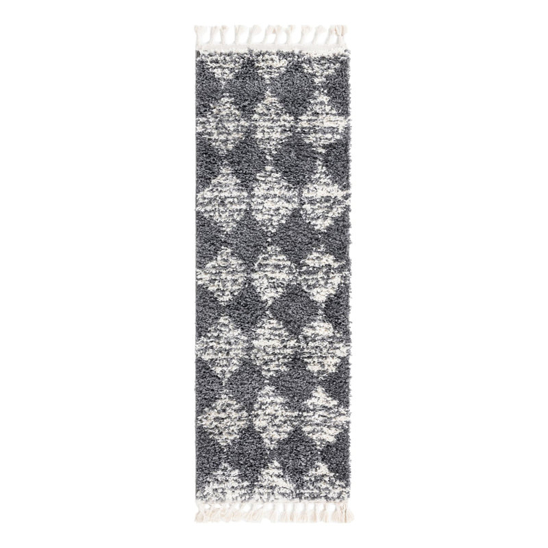 Serenity Shag Geometric Indoor Rug, Runner 2' x 6'