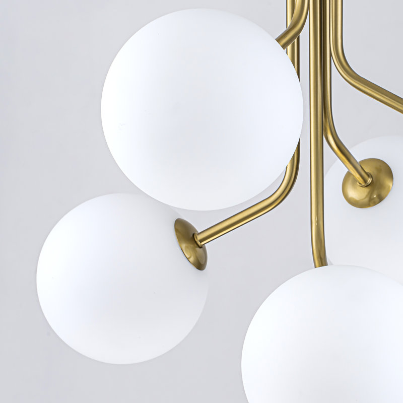 Plafonnier semi-encastré 5 lumières Spoutnik
