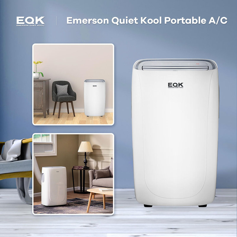 Emerson Quiet Kool 8000 BTU White Portable Air Conditioner with Remote