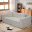 Canapé de compression moderne en mousse à trois places avec coussins moelleux pour une large assise et un petit espace-1009396401