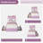 Full Platform Bed – 2 Drawers, LED, Girl’s Bedroom-1566313572-1566313571