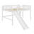 Full Size Low Loft Bed With Slide And Ladder,Wooden Bed Frame With Guardrails For Girls,Boys,No Box Spring Required-799477743