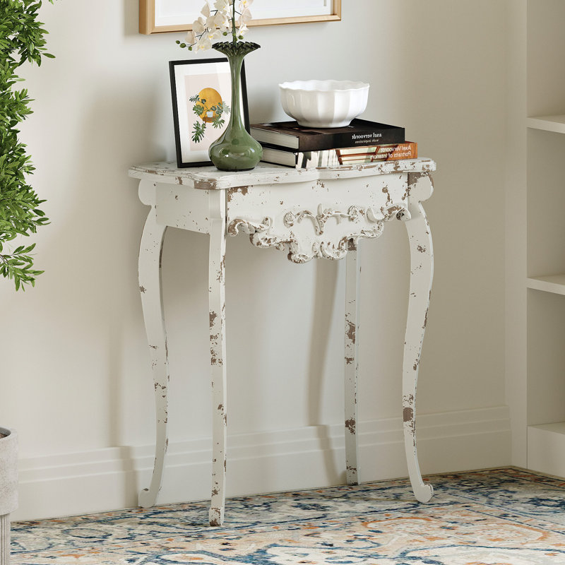 Console traditionnelle en bois massif et panneau de fibres à densité moyenne Ophelia & Co.