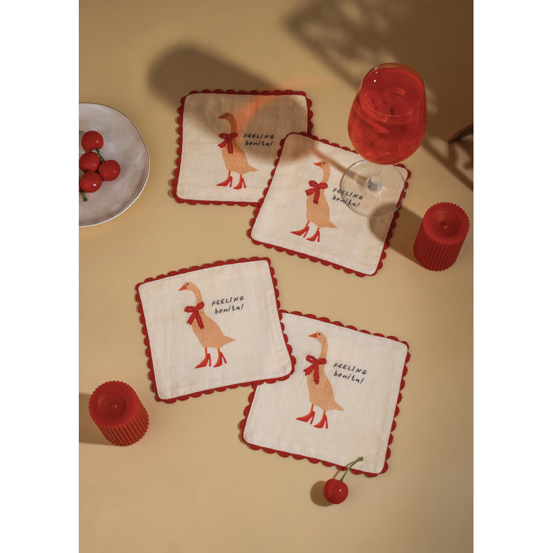 Ensemble de 4 serviettes de table Feeling Bonita