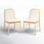 Ensemble de chaises de salle à manger à dossier en rotin Almeda-1782381306