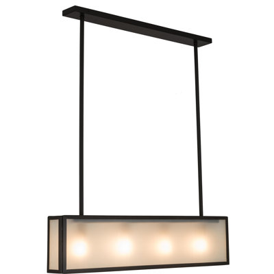 Luminaire suspendu carré / rectangulaire à 4 lumières Affinity